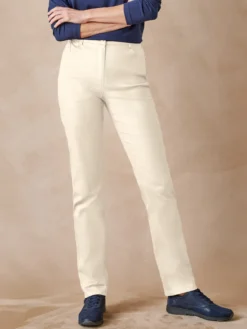 Pantalon 5 poches taille haute