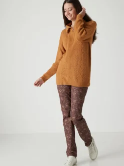 Pantalon 5 poches taille haute