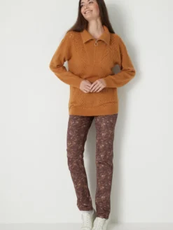 Pantalon 5 poches taille haute