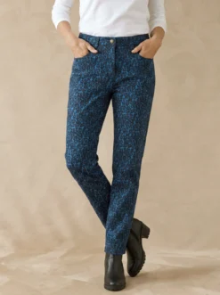 Pantalon 5 poches taille haute