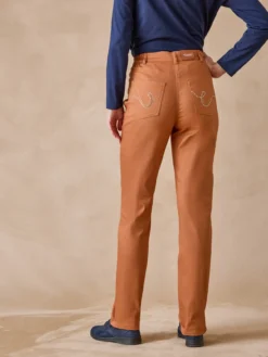 Pantalon 5 poches taille haute