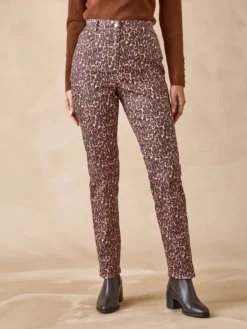 Pantalon 5 poches taille haute