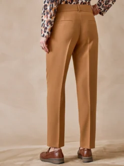 Pantalon taille haute coupe droite