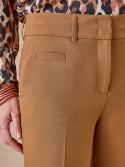 Pantalon taille haute coupe droite