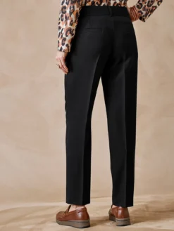 Pantalon taille haute coupe droite
