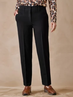 Pantalon taille haute coupe droite