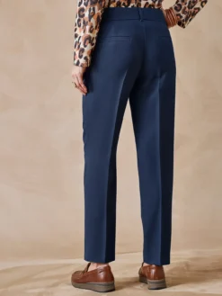 Pantalon taille haute coupe droite