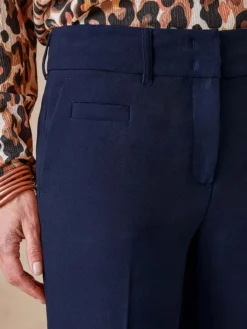 Pantalon taille haute coupe droite