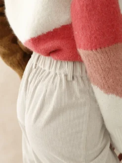 Pantalon évasé en velours côtelé