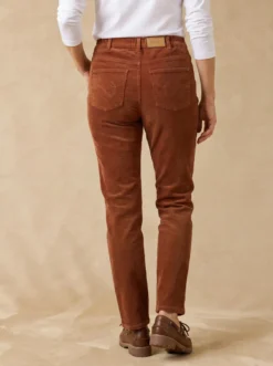 Pantalon velours côtelé coupe droite