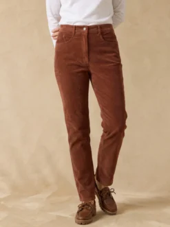 Pantalon velours côtelé coupe droite