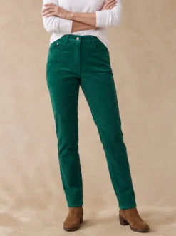 Pantalon velours côtelé coupe droite