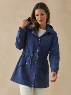 Parka déperlante à capuche amovible