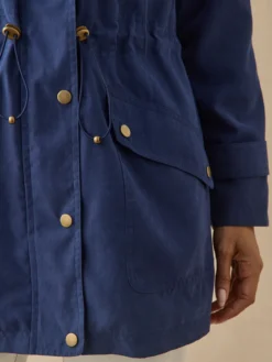 Parka déperlante à capuche amovible