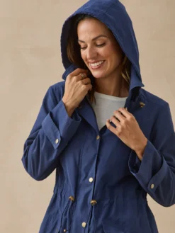 Parka déperlante à capuche amovible