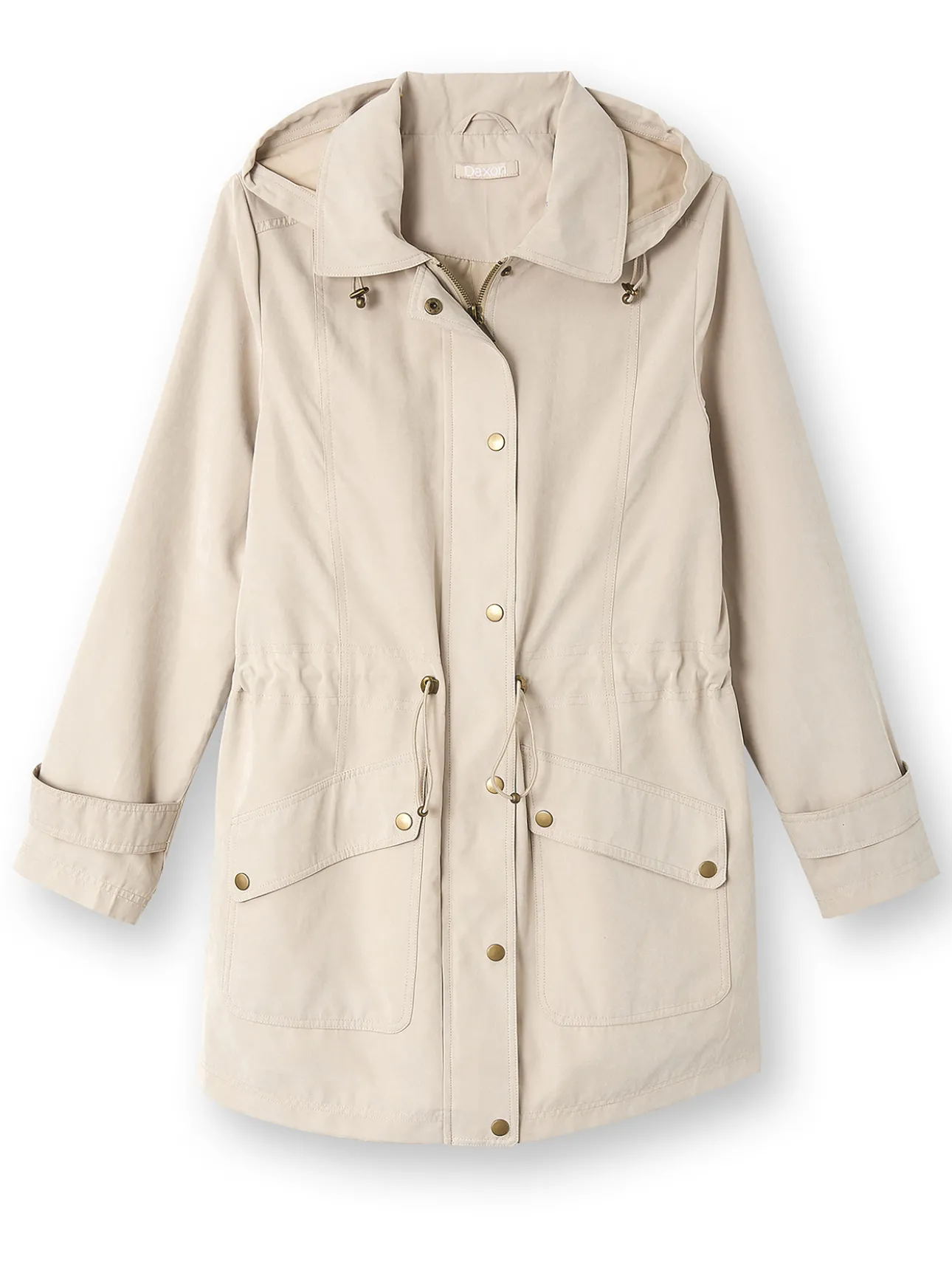 Parka déperlante à capuche amovible