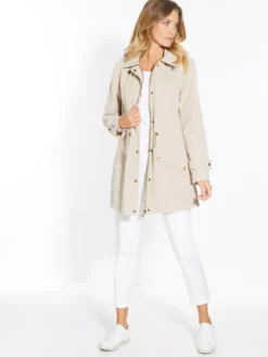 Parka déperlante à capuche amovible