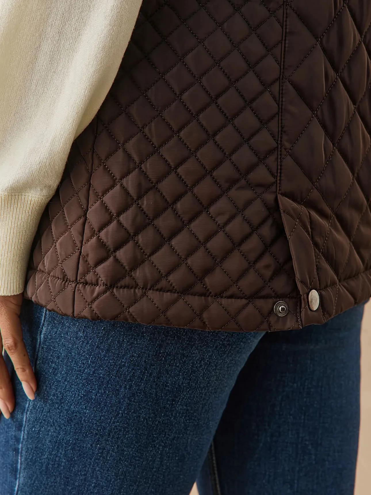Parka déperlante matelassée sans manches