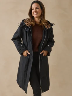 Parka fourrée déperlante à capuche