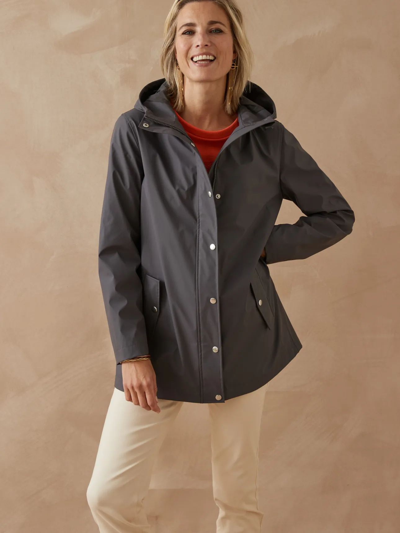 Parka imperméable à capuche