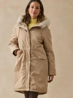 Parka longue intérieur matelassé