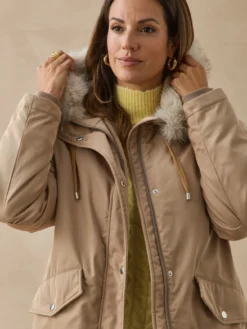 Parka longue intérieur matelassé