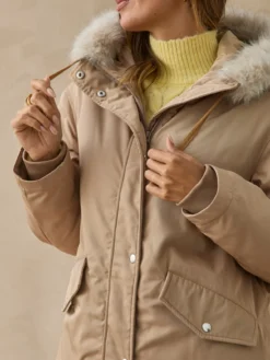Parka longue intérieur matelassé