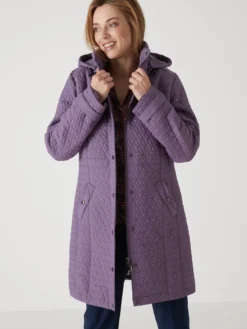 Parka longue matelassée déperlante