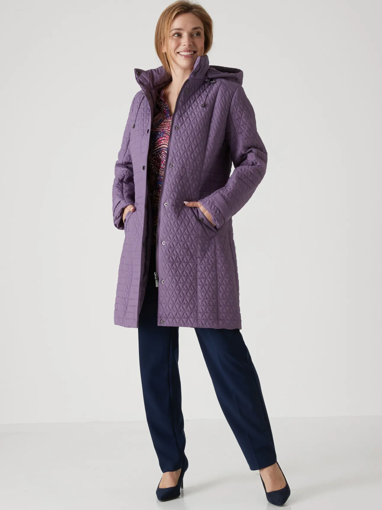Parka longue matelassée déperlante