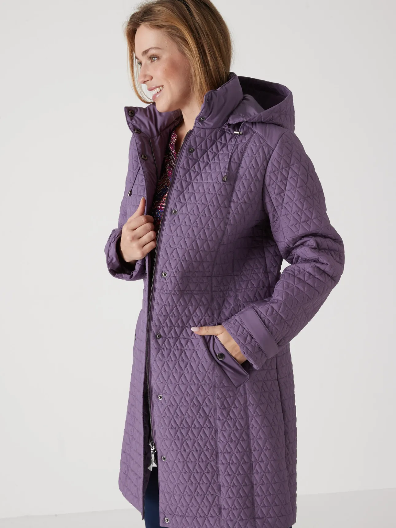 Parka longue matelassée déperlante
