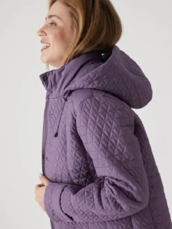 Parka longue matelassée déperlante