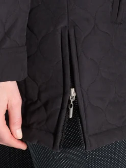 Parka matelassée courte en microfibre