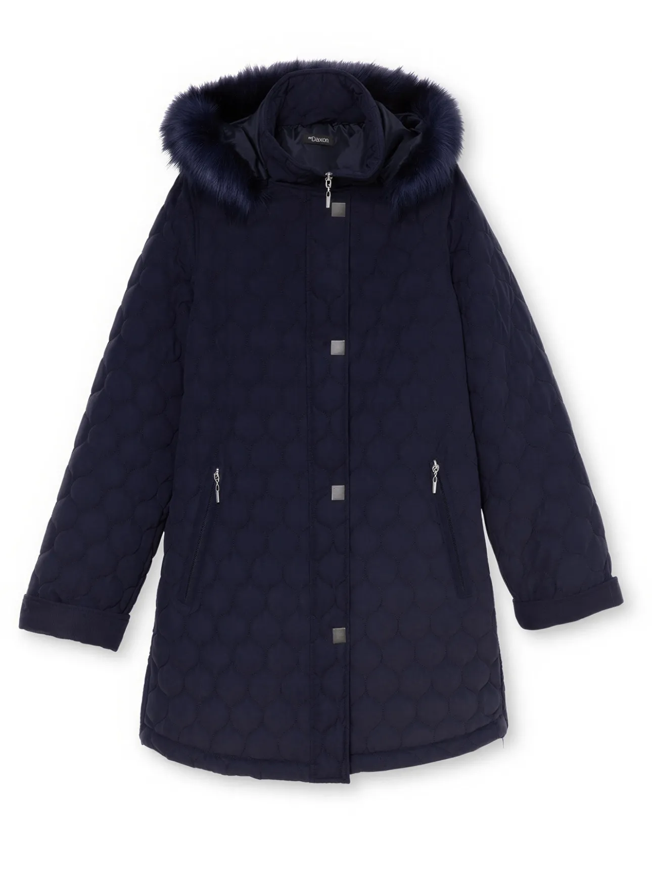 Parka matelassée courte en microfibre