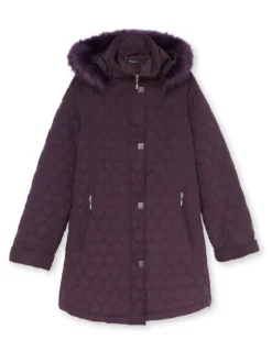 Parka matelassée courte en microfibre