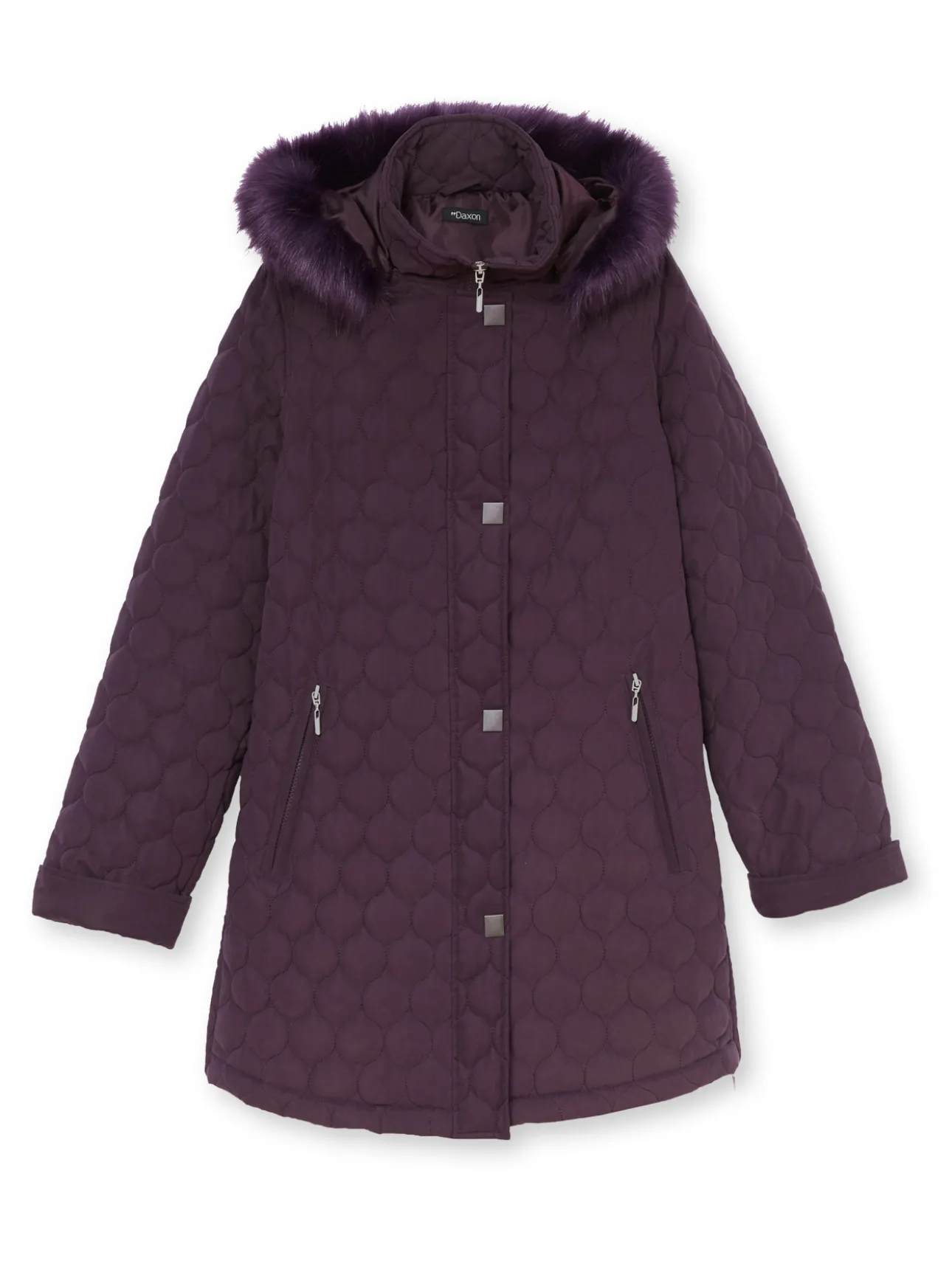 Parka matelassée courte en microfibre