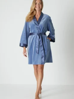 Peignoir kimono court velours