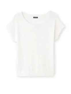Pull ajouré manches T