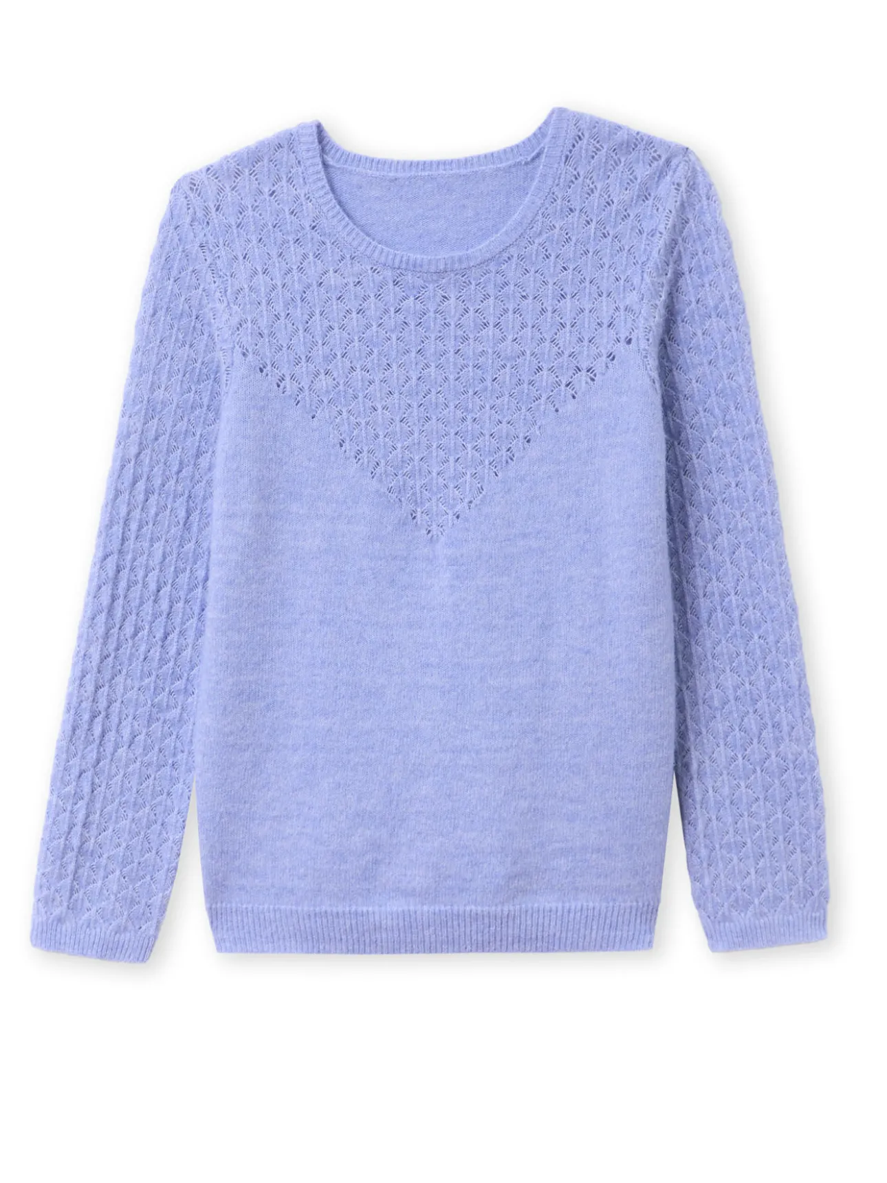 Pull avec jeu de points fantaisie