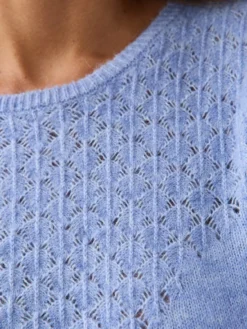 Pull avec jeu de points fantaisie