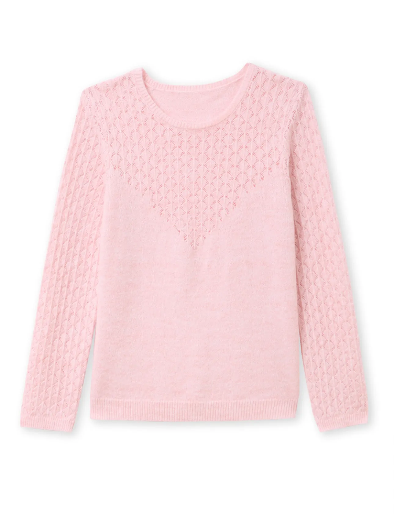 Pull avec jeu de points fantaisie