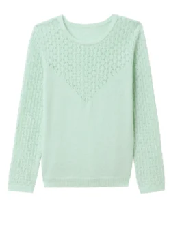Pull avec jeu de points fantaisie