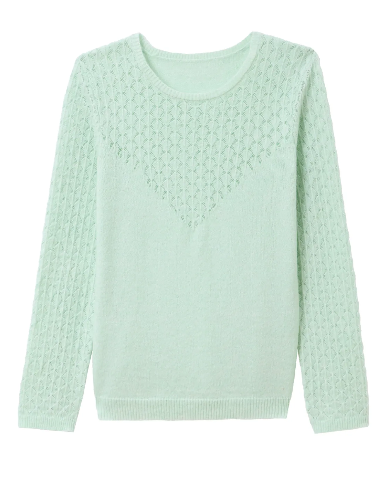 Pull avec jeu de points fantaisie