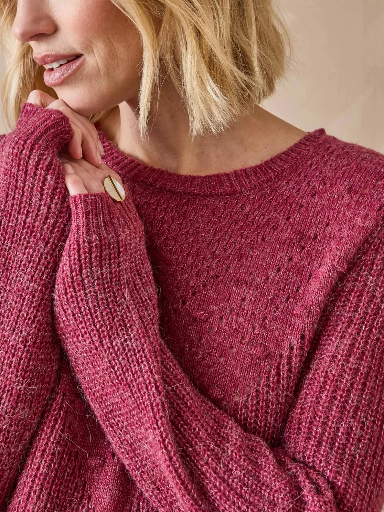 Pull avec laine et alpaga