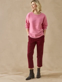 Pull classique avec laine col rond