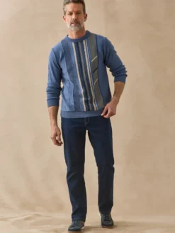 Pull classique col rond 30% laine