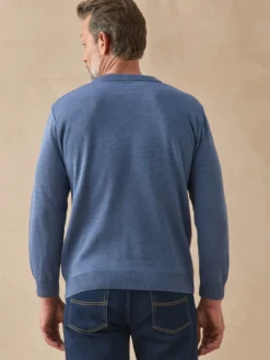 Pull classique col rond 30% laine