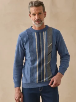 Pull classique col rond 30% laine