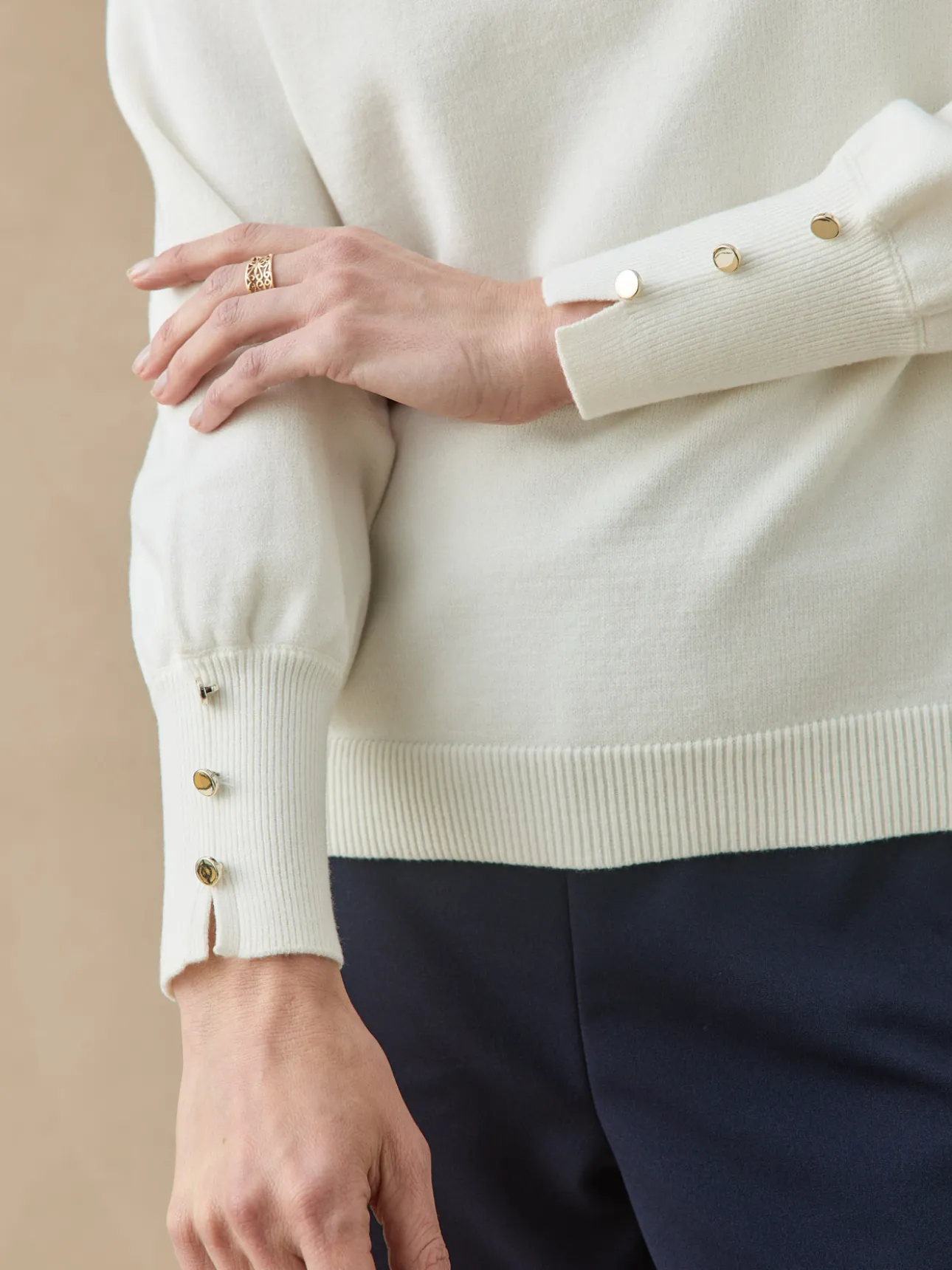Pull col boule