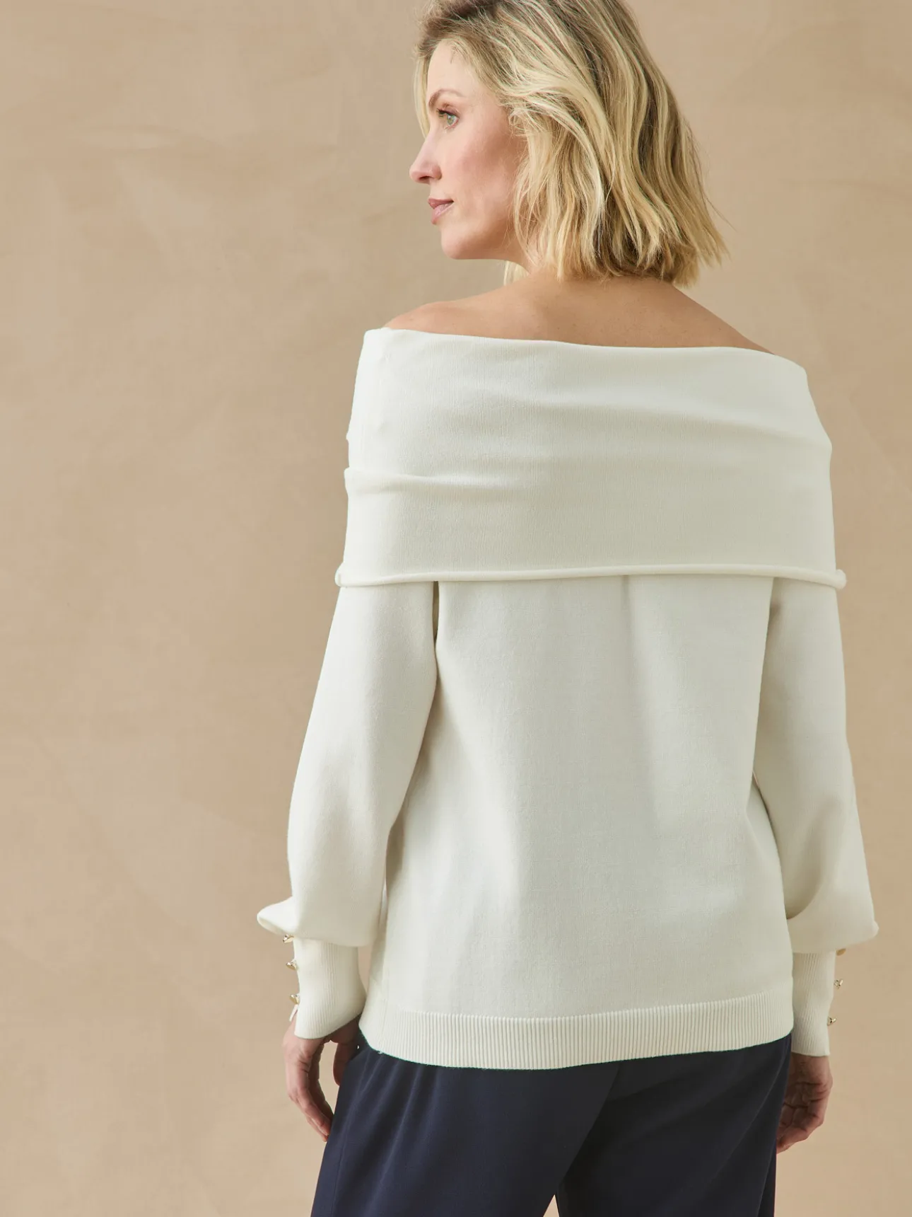 Pull col boule