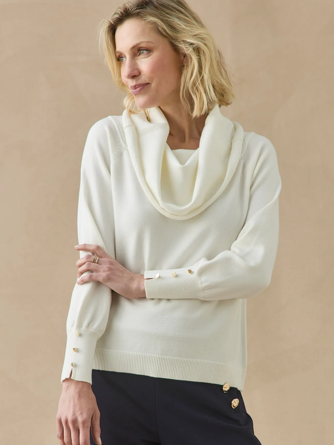 Pull col boule